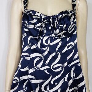 INC International Concepts Navy and White Tank Top